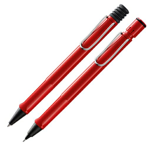 LAMY 狩獵者系列紅原子筆+自動鉛筆對筆組