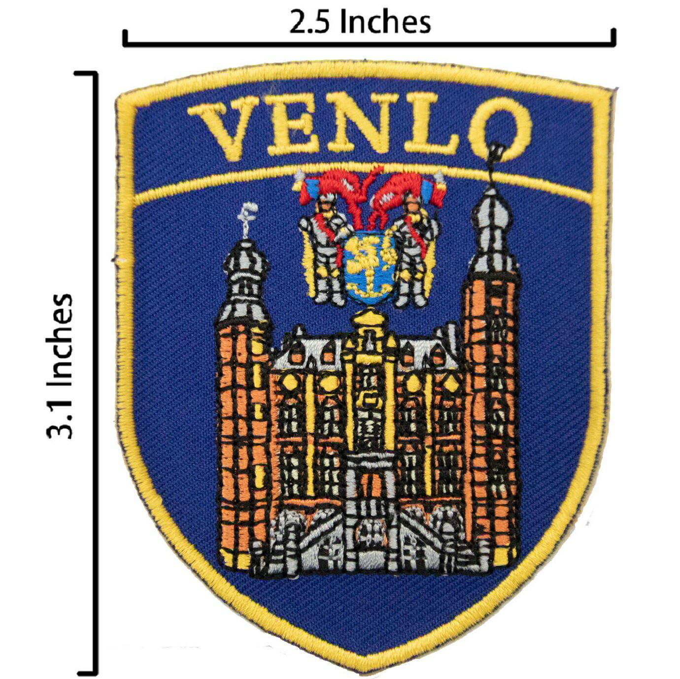 新潮DIY服刺繡貼三件組芬洛地標＋荷蘭國旗刺繡+徽章別針刺繡補丁布貼電繡貼肩章衣服帽子補丁貼布衣服破洞縫補貼|