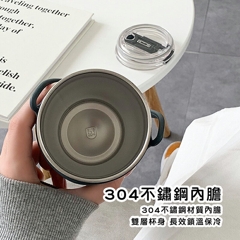 便攜不鏽鋼保溫杯 550ml【來雪拼】【現貨】外出杯 冰壩杯 保溫杯 不鏽鋼保溫杯 7