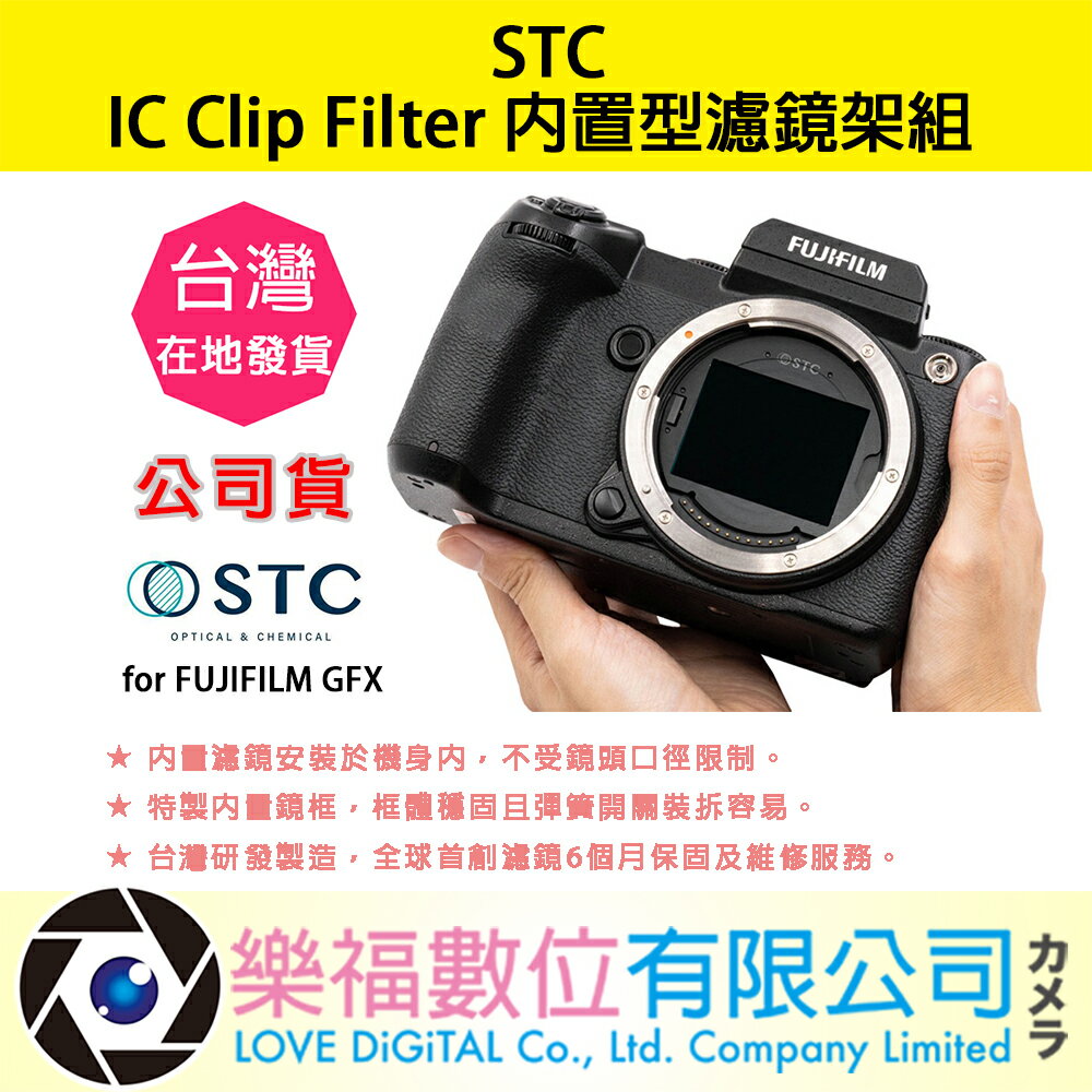 樂福數位 STC IC Clip Filter 內置型濾鏡架組 for FUJIFILM GFX 濾鏡 公司貨 現貨
