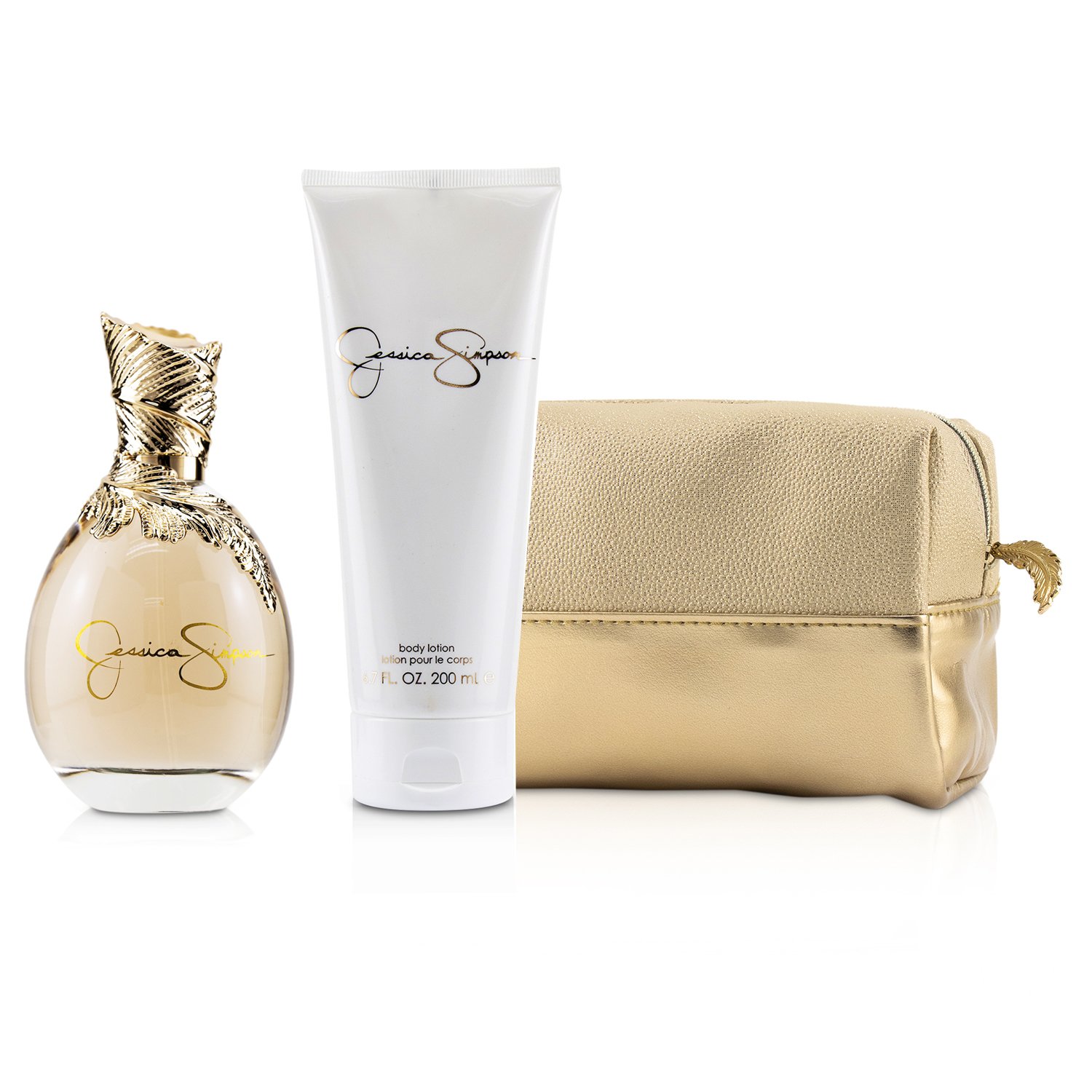 傑西卡 辛普森 Jessica Simpson - 王牌香水套裝: 香水噴霧 100ml/3.4oz + 身體乳 200ml/6.7oz + 化妝袋
