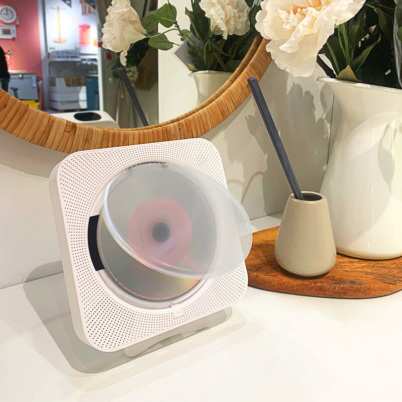 壁掛式CD/DVD播放器 可創壁掛式cd播放機ins同款cd機聽專輯復古掛壁黑膠cd播放器藍芽『XY21751』