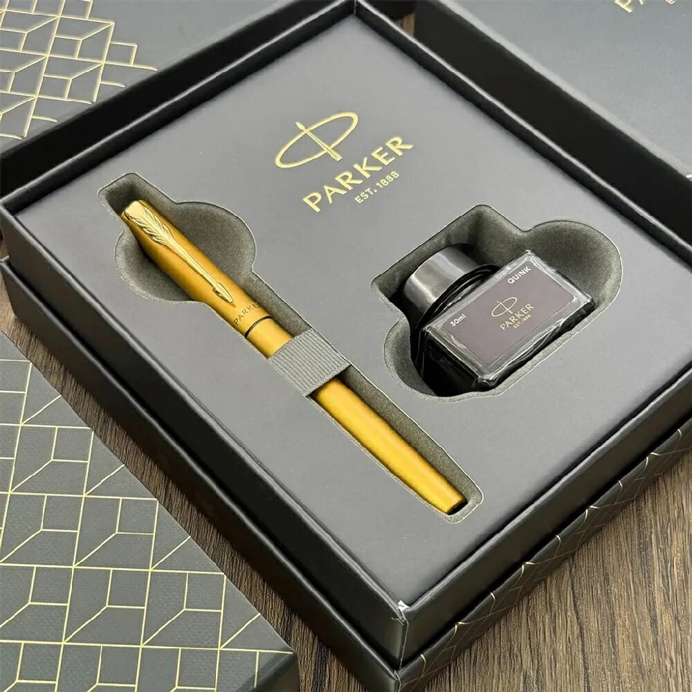 PARKER派克 威雅XL系列 金色（限定）鋼筆 墨水禮盒組 可刻
