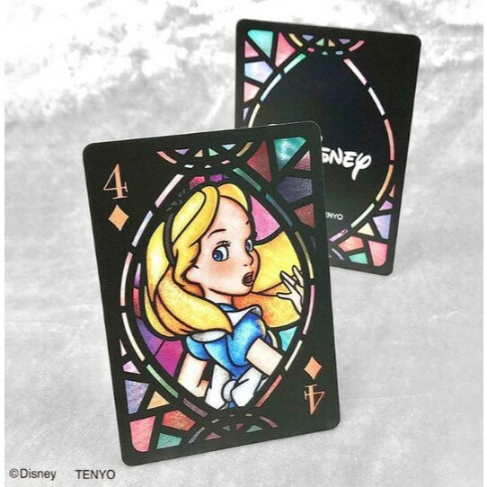日本代購 彩色玻璃 撲克牌 現貨 Disney 迪士尼人物 DT-02 米奇 l米妮l 小熊維尼l 公主 桌遊 卡牌商品 8