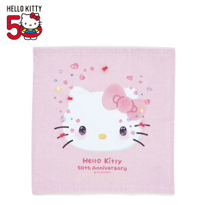 真愛日本 凱蒂貓 kitty 50th 閃亮未來 原創限定 純棉四方手帕 手帕 擦手巾 餐墊 桌巾