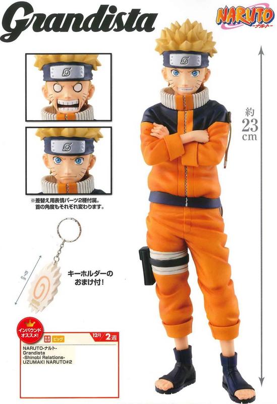 日版 火影忍者 疾風傳 漩渦鳴人 #2 Grandista -Shinobi Relations- UZUMAKI NARUTO#2 GSR 約23公分高 公仔