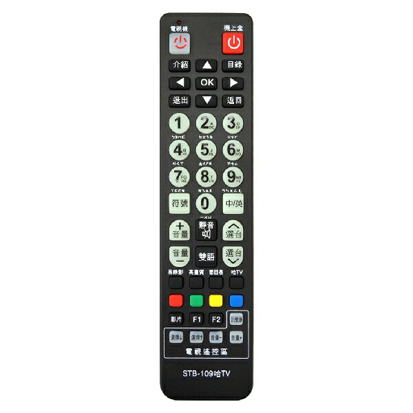 【哈TV寬頻】STB-109哈TV 第四台有線電視數位機上盒 專用遙控器