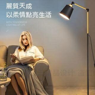 北歐落地燈LED護眼簡約現代北歐ins風客廳臥室書房立式落地臺燈紋繡燈 美甲臺燈 燈12V