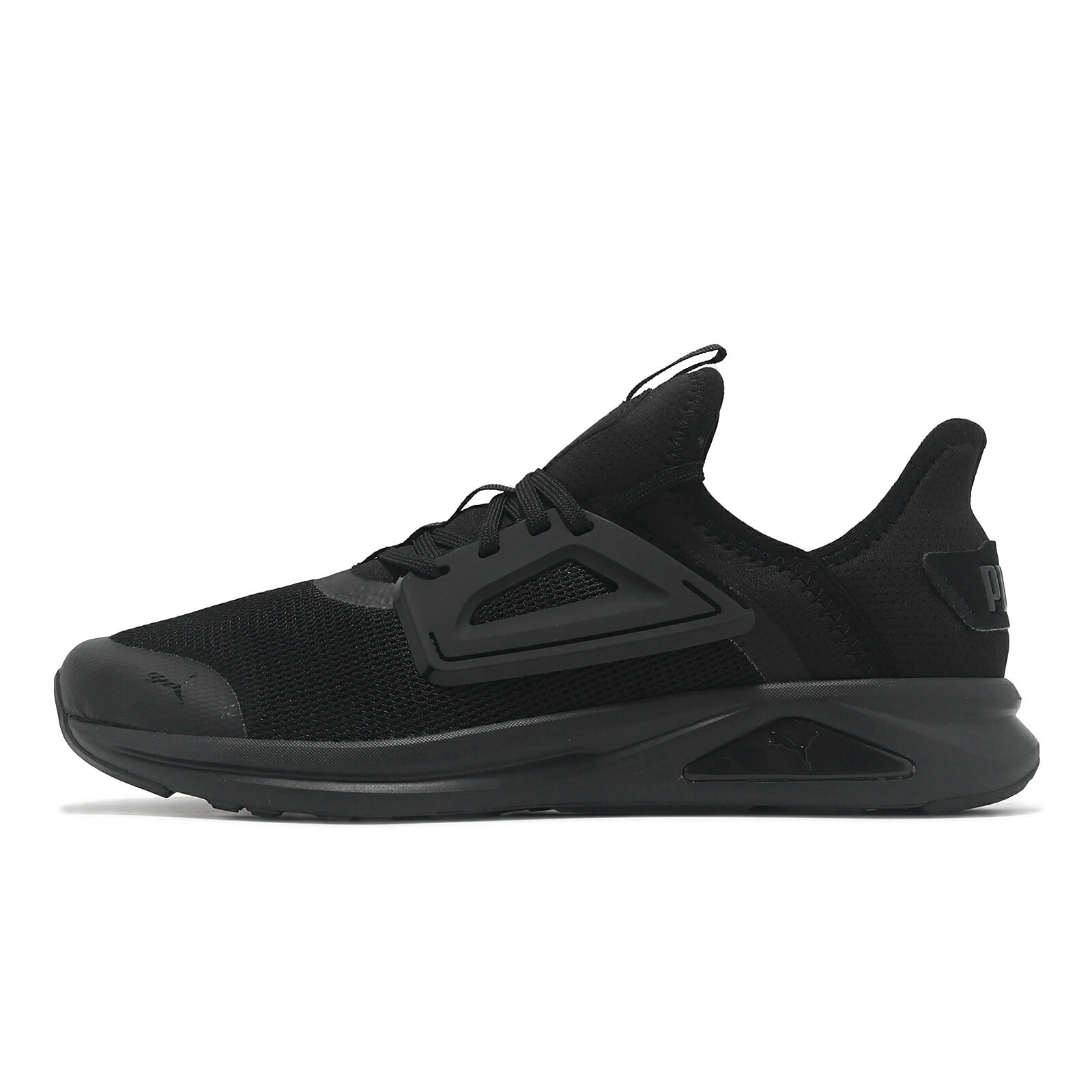 Puma 慢跑鞋 Enzo 2 Street 男鞋 黑 緩衝 透氣 全黑 運動鞋 31037905