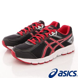 日本asics亞瑟士避震系列(黑紅)中大童段-9023