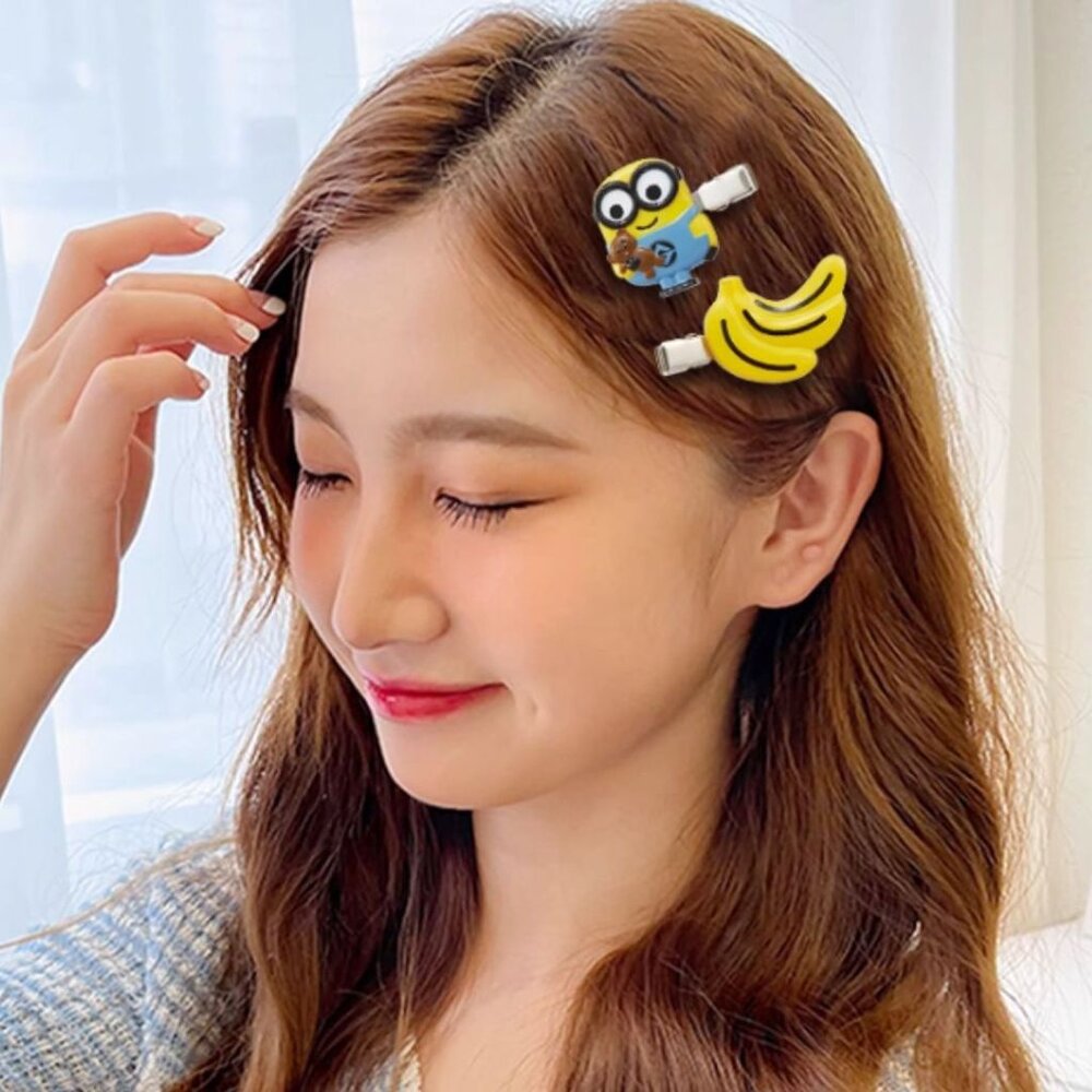 迪士尼髮夾2入組 日本 Skater 瀏海救星 可愛爆擊  三眼怪 小小兵 米妮 瀏海髮夾 前髮夾 髮飾 日本進口 - 日本 Skater 瀏海救星 可愛爆擊 迪士尼髮夾2入組 三眼怪 小小兵 米妮 瀏海髮夾 前髮夾 髮飾