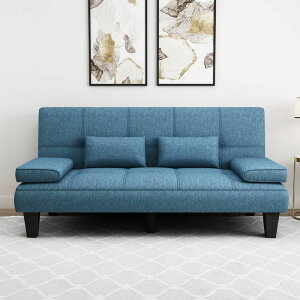 【可開發票】沙發 懶人沙發 簡約現代小戶型多功能可折疊沙發床兩用客廳簡易雙人懶人布藝沙發