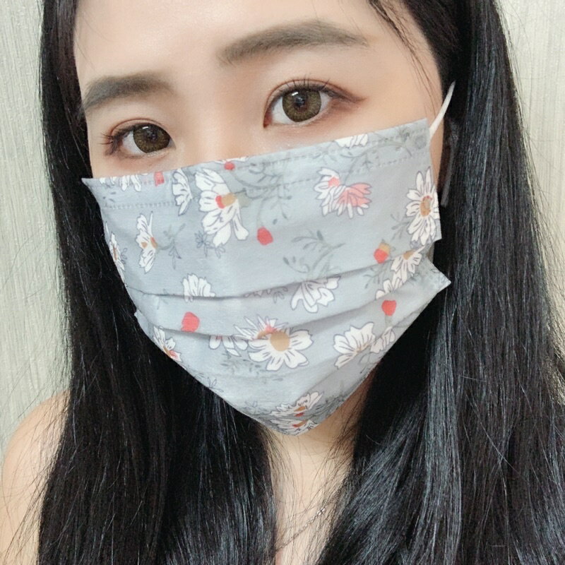 現貨│素秋淡菊│YSH益勝軒│花系成人醫用平面口罩│醫療口罩│成人口罩│花系口罩│滿版花系│臺灣製造│KIMITHUR