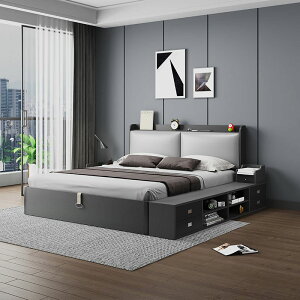 高箱儲物床多功能輕奢1.5米收納臥室現代簡約雙人床板式大床主臥