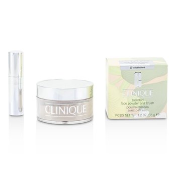 Clinique 倩碧 Blended Face Powder + Brush 晶瑩蜜粉＋蜜粉刷 # No. 20 Invisible Blend 35g