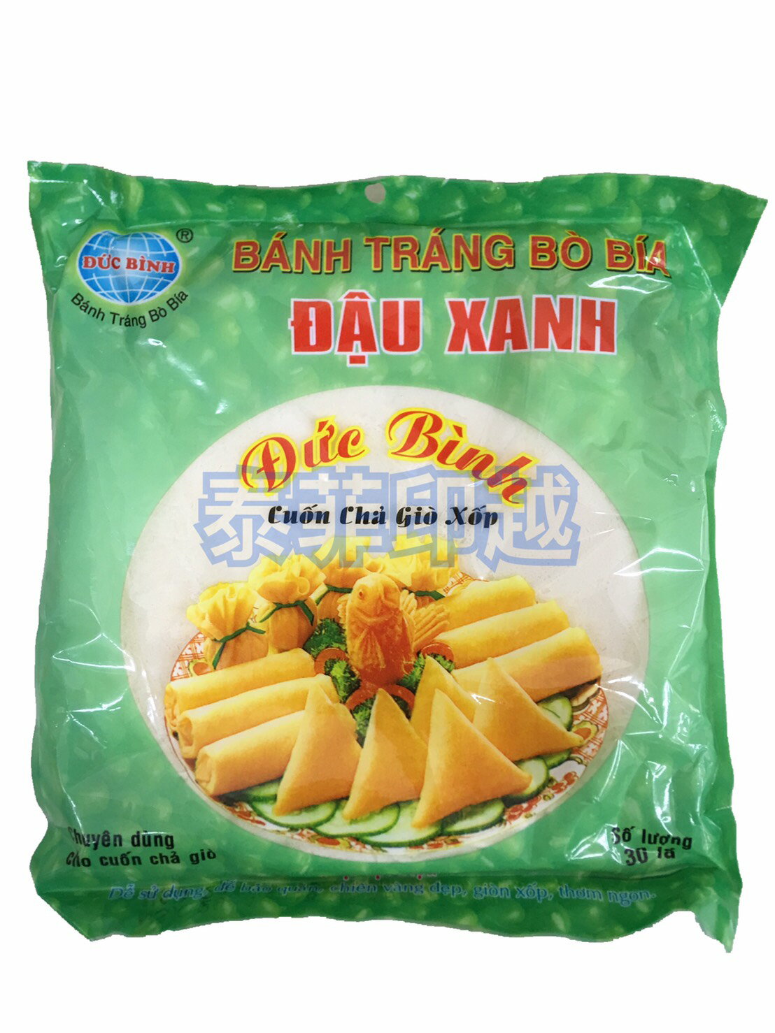 {泰菲印越} 越南 DUC BINH BAU XANH 薄餅皮 炸春捲皮 100克