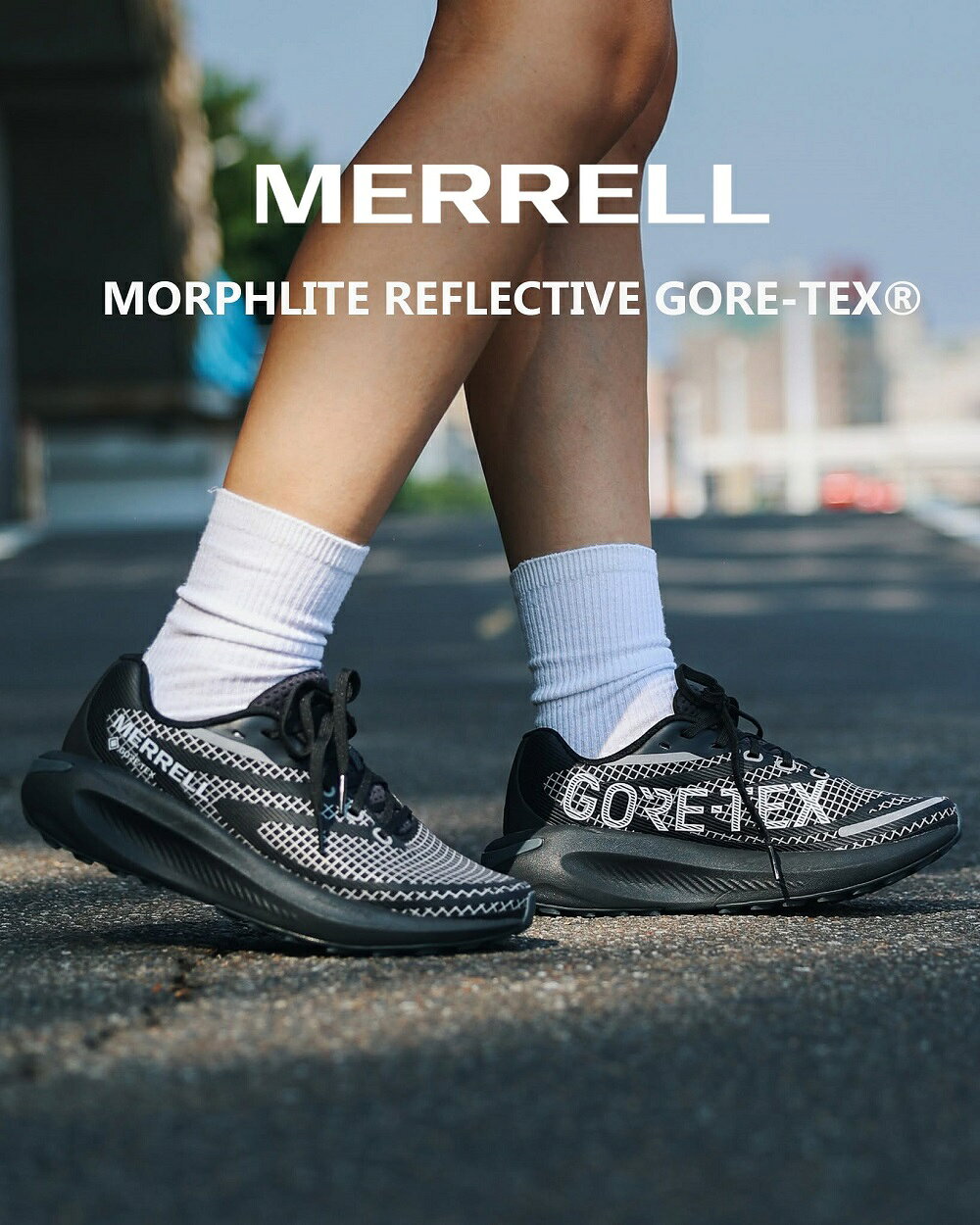 MERRELL(女)MORPHLITE REFLECTIVE GTX防水運動健行越野慢跑鞋 女鞋-黑色 6 MERRELL(女)MORPHLITE REFLECTIVE GTX防水運動健行越野慢跑鞋 女鞋-黑色 6