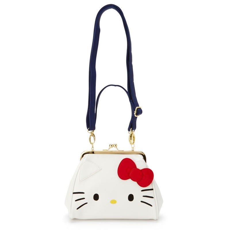 大賀屋 日貨 HELLO KITTY 包包 夾扣包 側揹包 女包 復古包 肩揹包 小包 KT 正版 J00016641