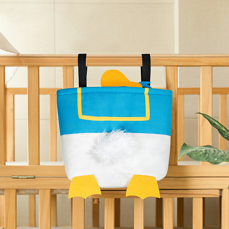 床邊掛袋 床邊收納袋 儲物袋 嬰兒床收納袋圍欄掛袋兒童床邊置物袋儲物掛包立體裁剪尿布袋可愛『WW0276』