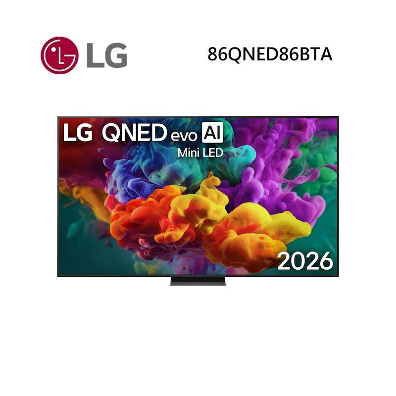 (點數10%回饋)LG 樂金 86QNED86BTA 86型 QNED evo AI 4K 智慧顯示器 86系列 送壁掛架