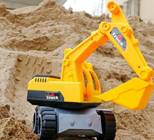 挖掘機玩具 組合套裝超大仿真工程車玩具兒童挖沙工具 女男孩沙灘車