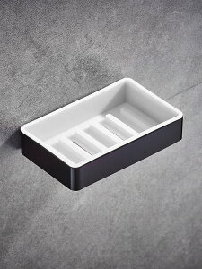 雅美姬免打孔瀝水肥皂盒香皂碟 香皂盒透明皂架 衛浴用品置物架子