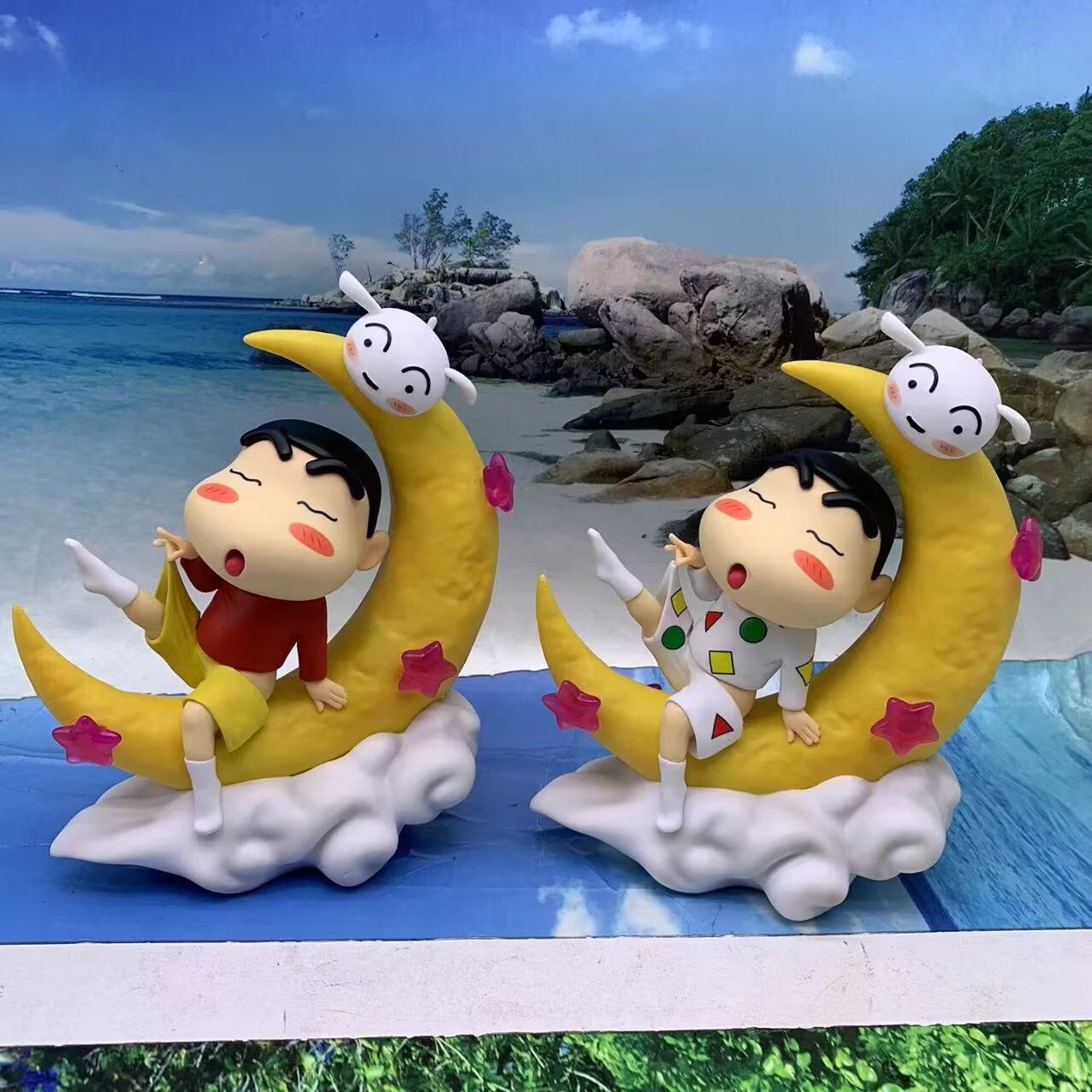 雲祥社蠟筆小新 GK 月亮小新 可發光 小夜燈 月亮場景 動漫手辦