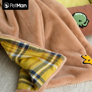 PetMan狗狗貓咪墊子冬季保暖毛毯四季通用毛絨可愛被子泰迪狗睡墊