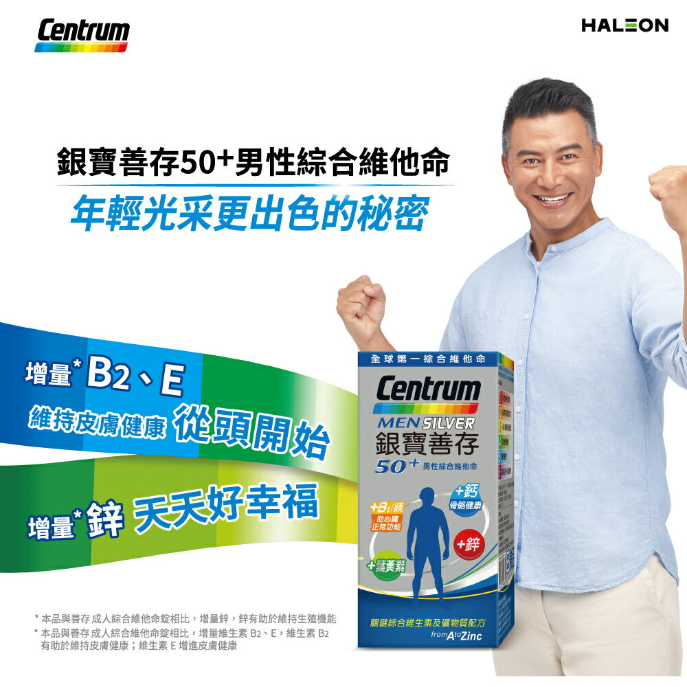 ＵＴＯ｜銀寶善存50+男性綜合維他命 台灣公司貨/開立發票 1