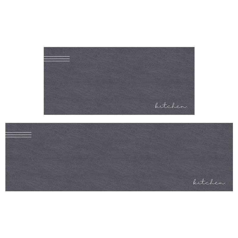 【花屋】台灣現貨 24H出貨 地毯地墊 可擦洗防油污廚房地墊 玄關 麂皮絨環保皮革防水防滑廚房墊 7