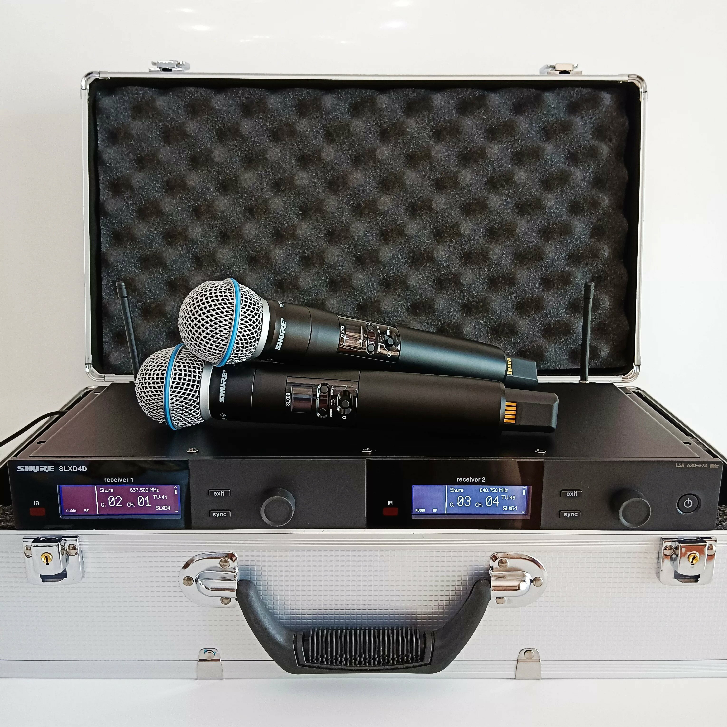 Shure/舒爾 SLXD24D/BETA58A SM58一拖二專業數字話筒麥克風