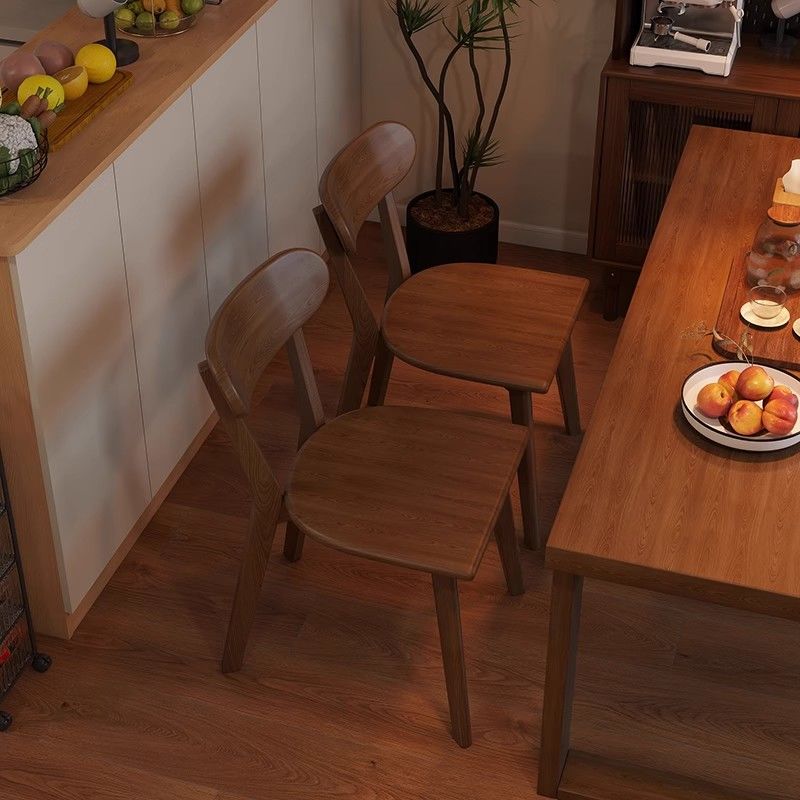免運 快速出貨 日系 日式 中式實木椅子簡約家用餐椅靠背餐桌椅小戶型餐廳復古專用凳洽談椅 免稅可開票P14