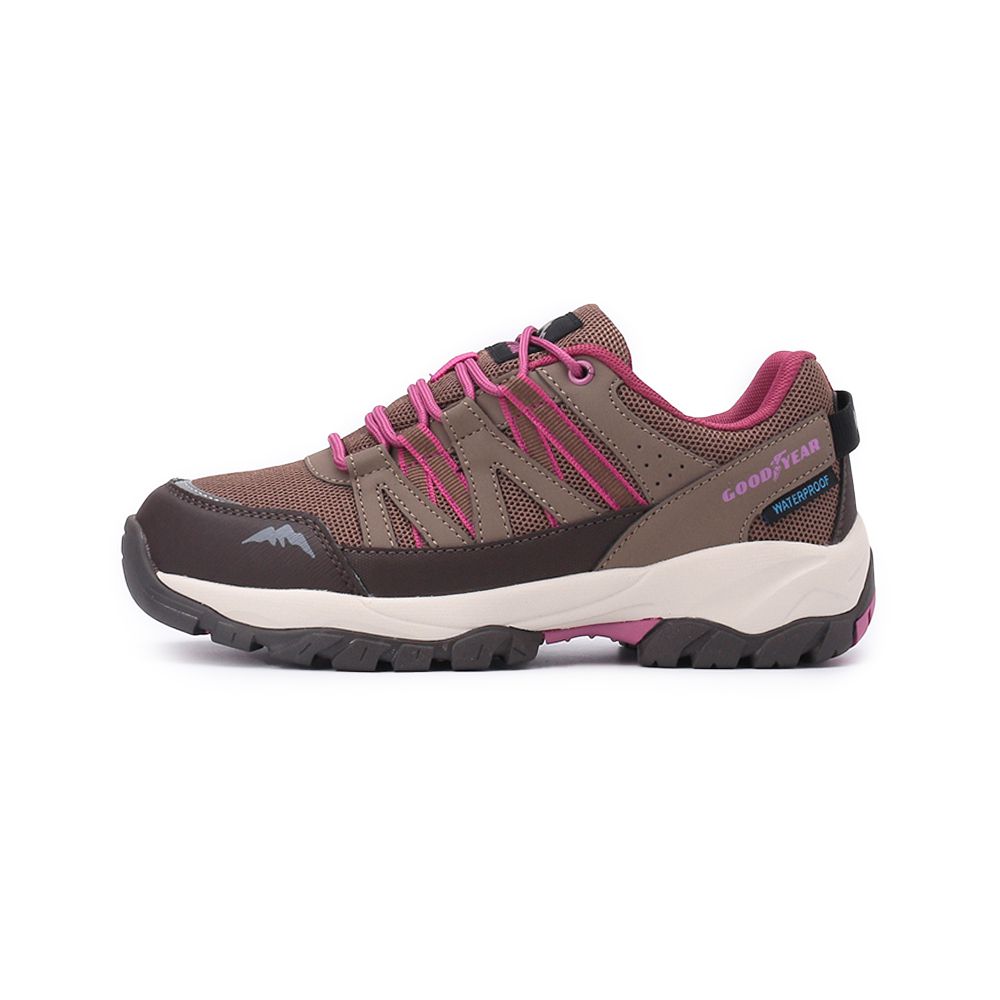 GOODYEAR 山行 低筒動態防潑水登山鞋 桃咖 GAWO42423 女鞋