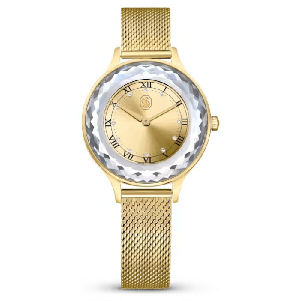 Swarovski 施華洛世奇 Octea Nova 深邃質感 藍寶石水晶時尚腕錶 5649993/ 金款/33mm｜樂天全館特惠中★指定刷卡回饋10%
