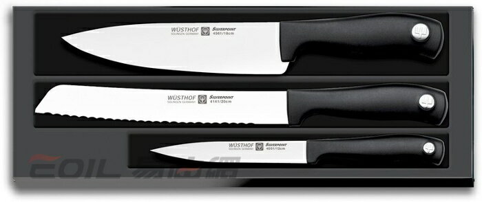 Wusthof 三叉牌 主廚刀3件組 (主廚刀、麵包刀、水果刀) #9814【APP下單4%點數回饋】