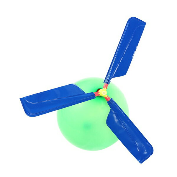 氣球飛機 氣球直升機 飛天氣球 DIY直升機充氣玩具 螺旋槳氣球 親子團康遊戲 露營戶外玩具 贈品禮品