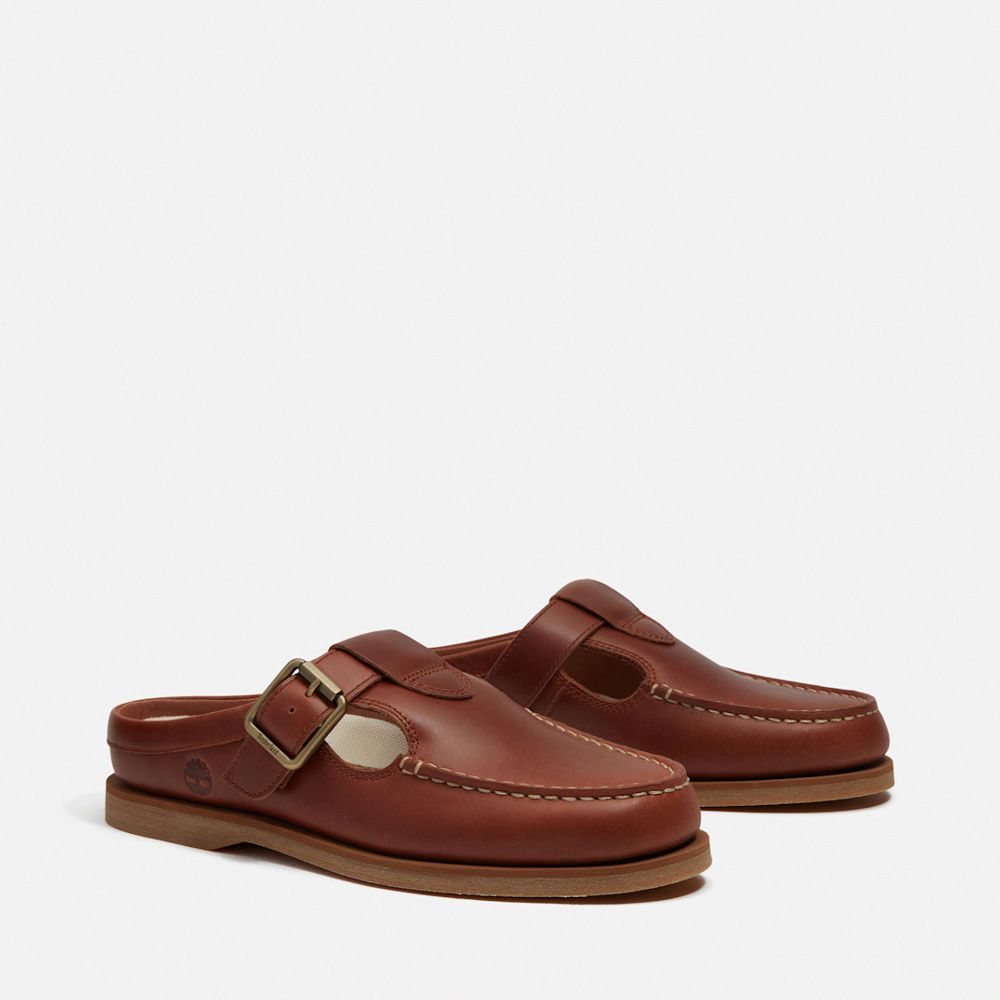 TIMBERLAND CLASSIC BOAT 帆船穆勒鞋 鐵鏽 A5MT9EM6 女鞋 治裝激推