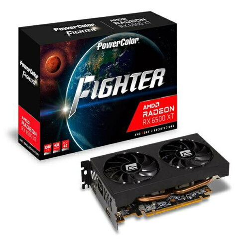 【含稅公司貨】撼訊 RX 6500 XT Fighter OC 4G GDDR6 64bit AMD 顯示卡 全新盒裝 0