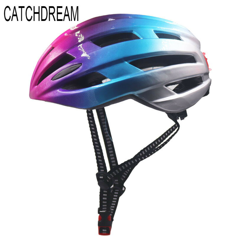 充電警示尾燈山地公路自行車頭盔電動車騎行頭盔外賣快遞代駕頭盔