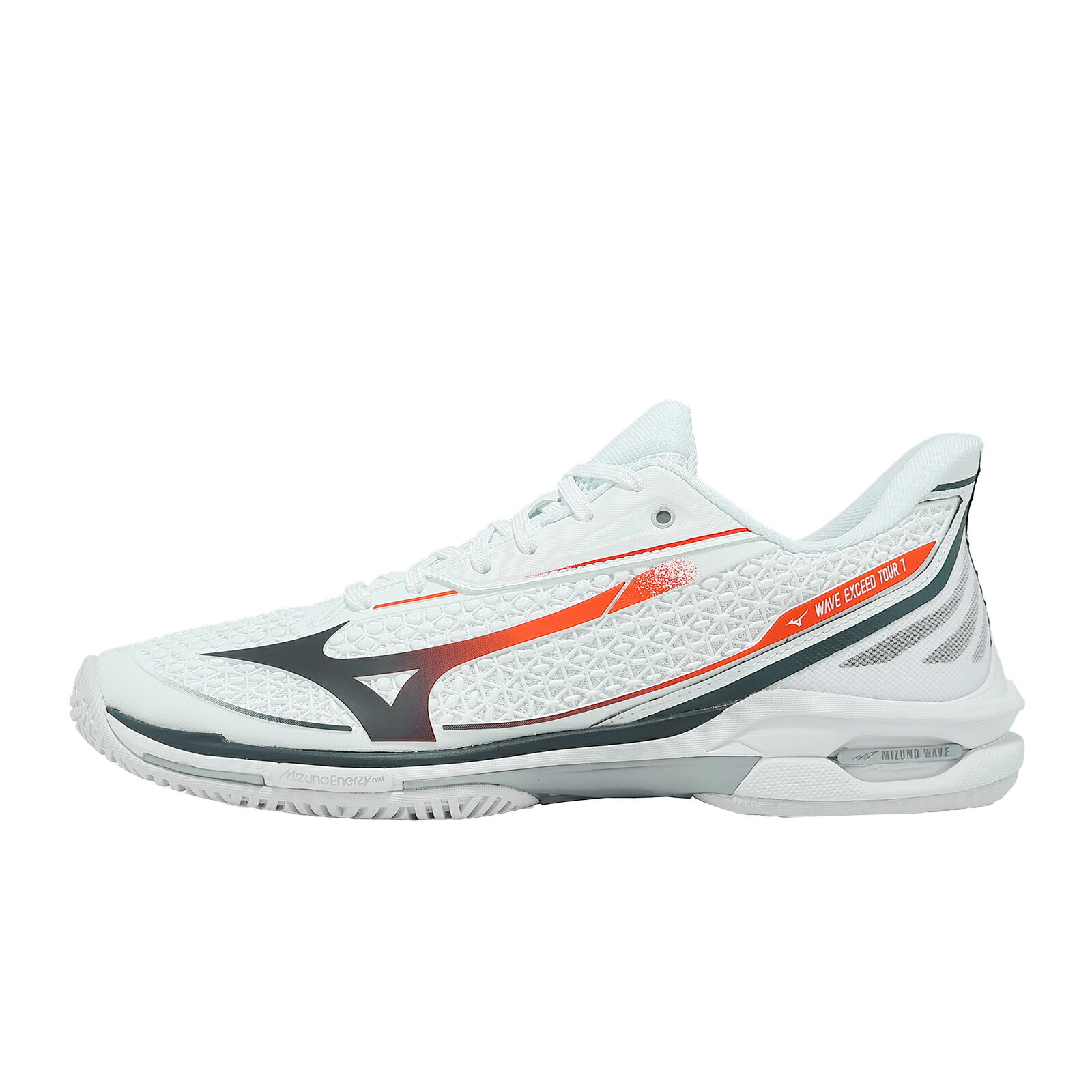 Mizuno 美津濃 網球鞋 匹克球鞋 Wave Exceed Tour 7 AC 男鞋 白 避震 61GA2670-02