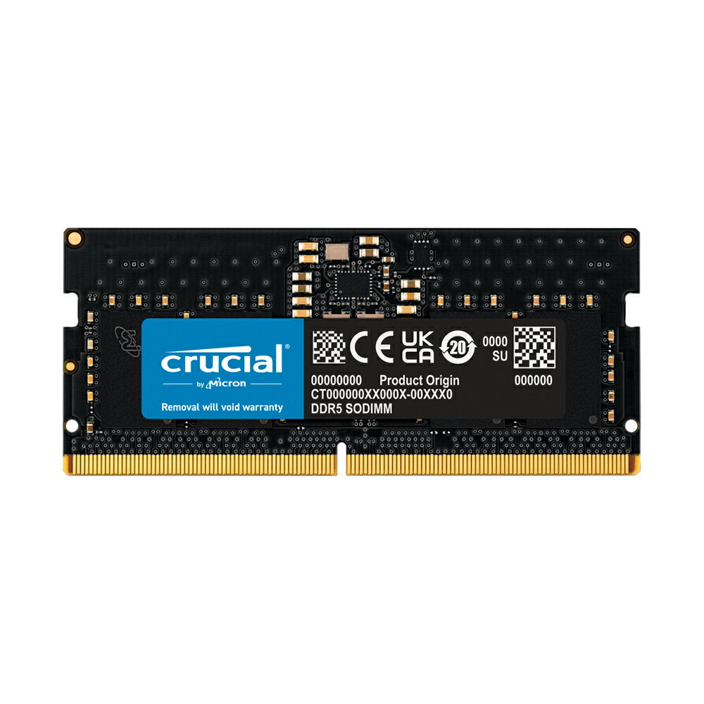 【CUBE卡最高10%回饋】美光 Crucial DDR5 4800 8G筆記型記憶體 CT8G48C40S5