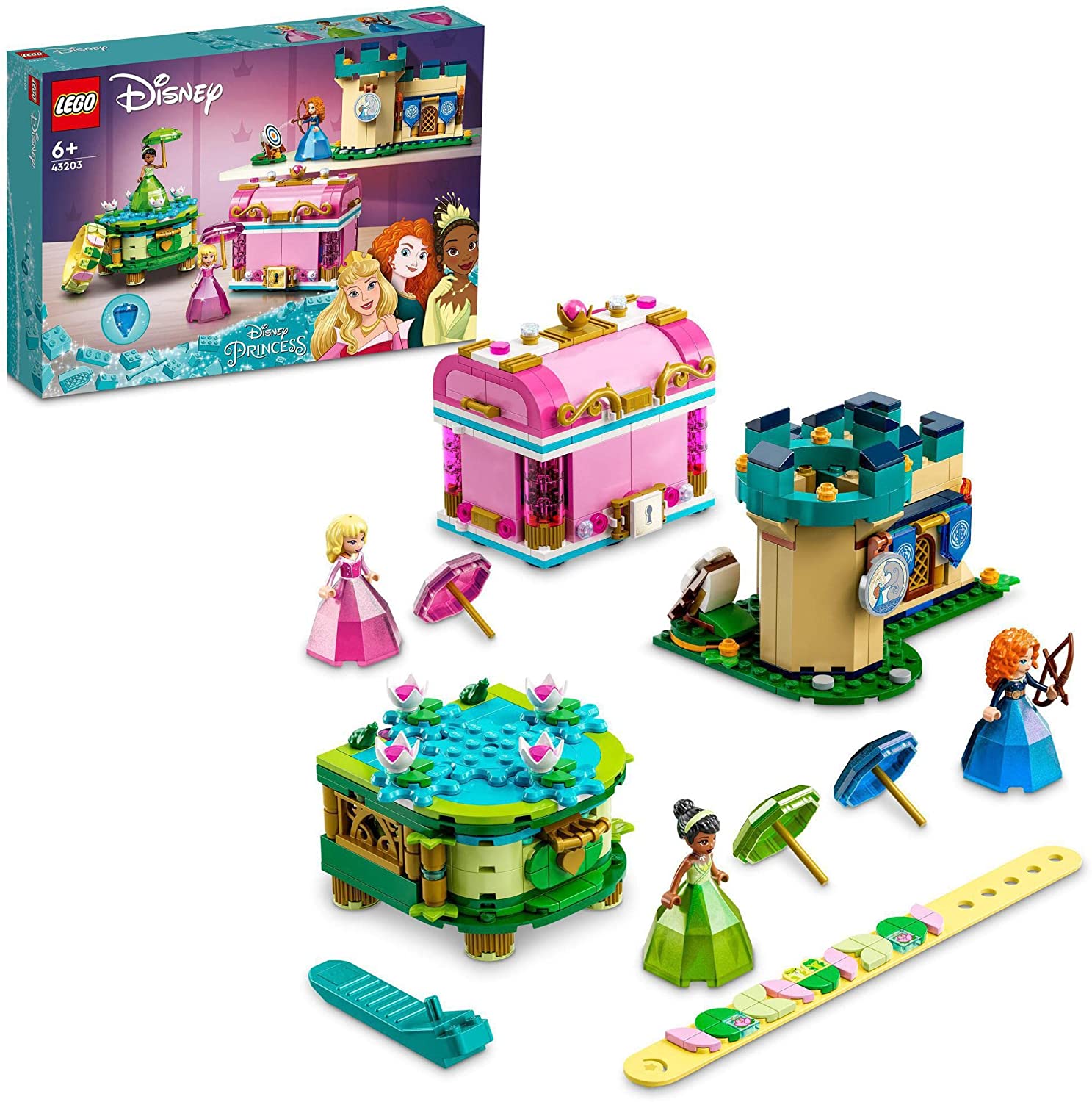 [Lego 樂高] 迪士尼公主奧羅拉、梅麗達、蒂安娜的魅惑之地43203