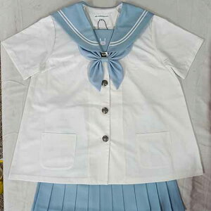 JK幼稚園短袖制服套裝 夏日水兔兔 海軍領上衣女夏學院風
