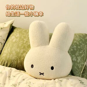 【滿388出貨】miffy米菲兔大頭抱枕毛絨玩具沙發客廳臥室汽車靠枕生日禮物高端