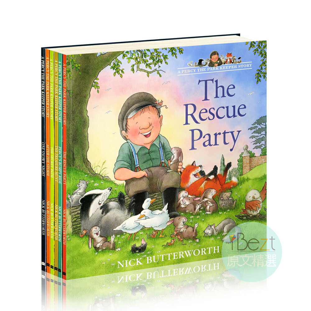 Percy the Park Keeper 6 Books Collection | 溫馨 | 友情 | 合作 | 分享 | 原文 | 繪本 | 進口 | 套書 |