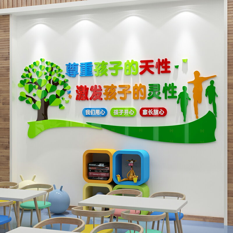 幼兒園墻面裝飾環創主題環境佈置材料託管班級教室文化創意貼紙畫