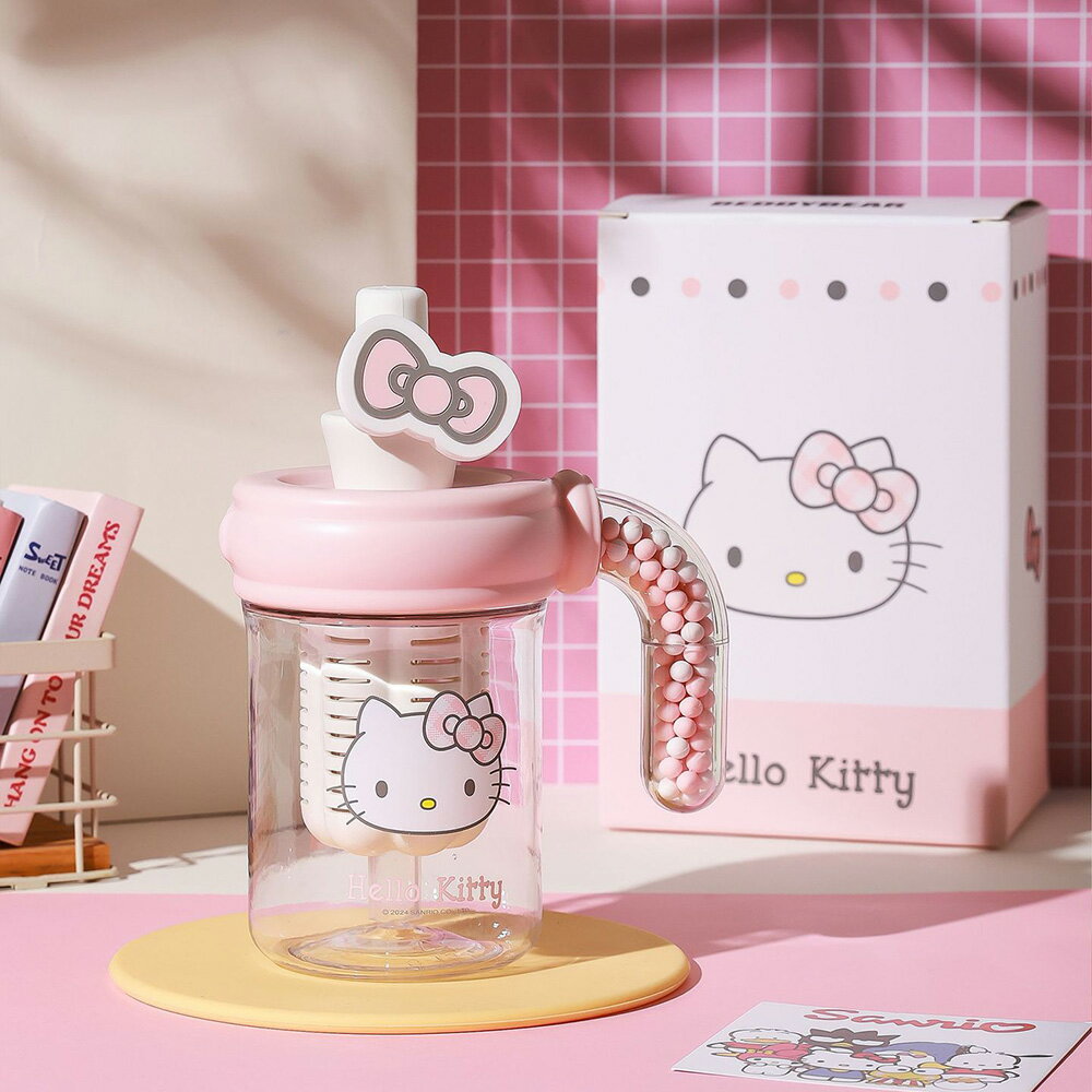 【BEDDY BEAR】 杯具熊 海洋球塑膠咖啡杯 球球Hello Kitty 500ml