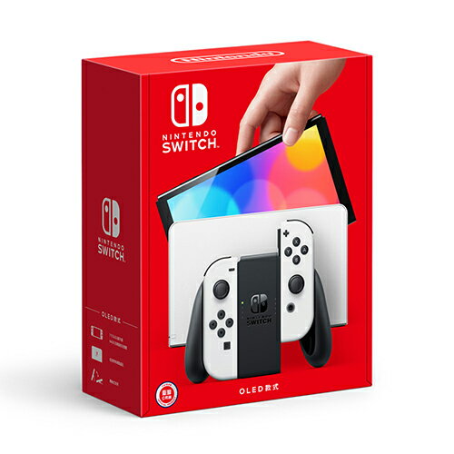 Nintendo Switch OLED 白色主機【愛買】