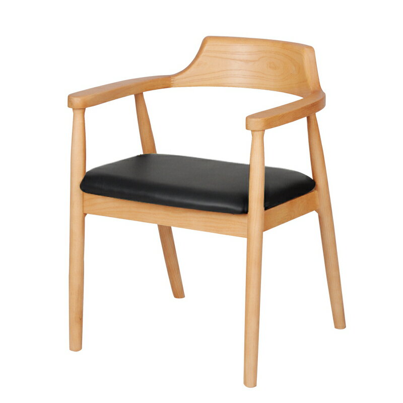 太師椅 肯尼迪總統椅北歐廣島椅新中式簡約實木椅子家用靠背扶手餐椅圈椅【XXL15359】
