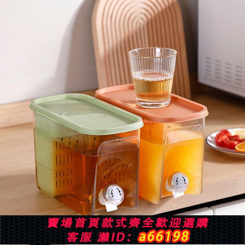 【臺灣公司 可開發票】冰箱冷水壺帶龍頭耐高溫家用冷飲桶大容量大號飲料水果茶桶涼水壺